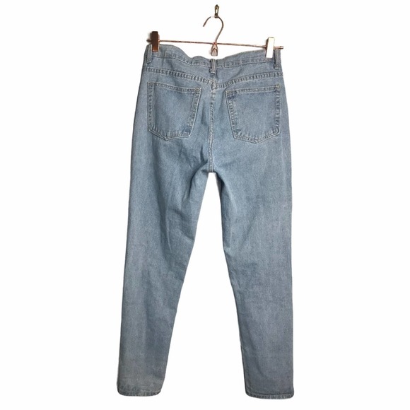 Evensleaves | High Rise Mom Jeans Light Wash Jeans - Picture 4 of 8